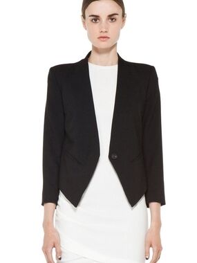 Helmut Lang Smoking Wool Blazer Black Size 4